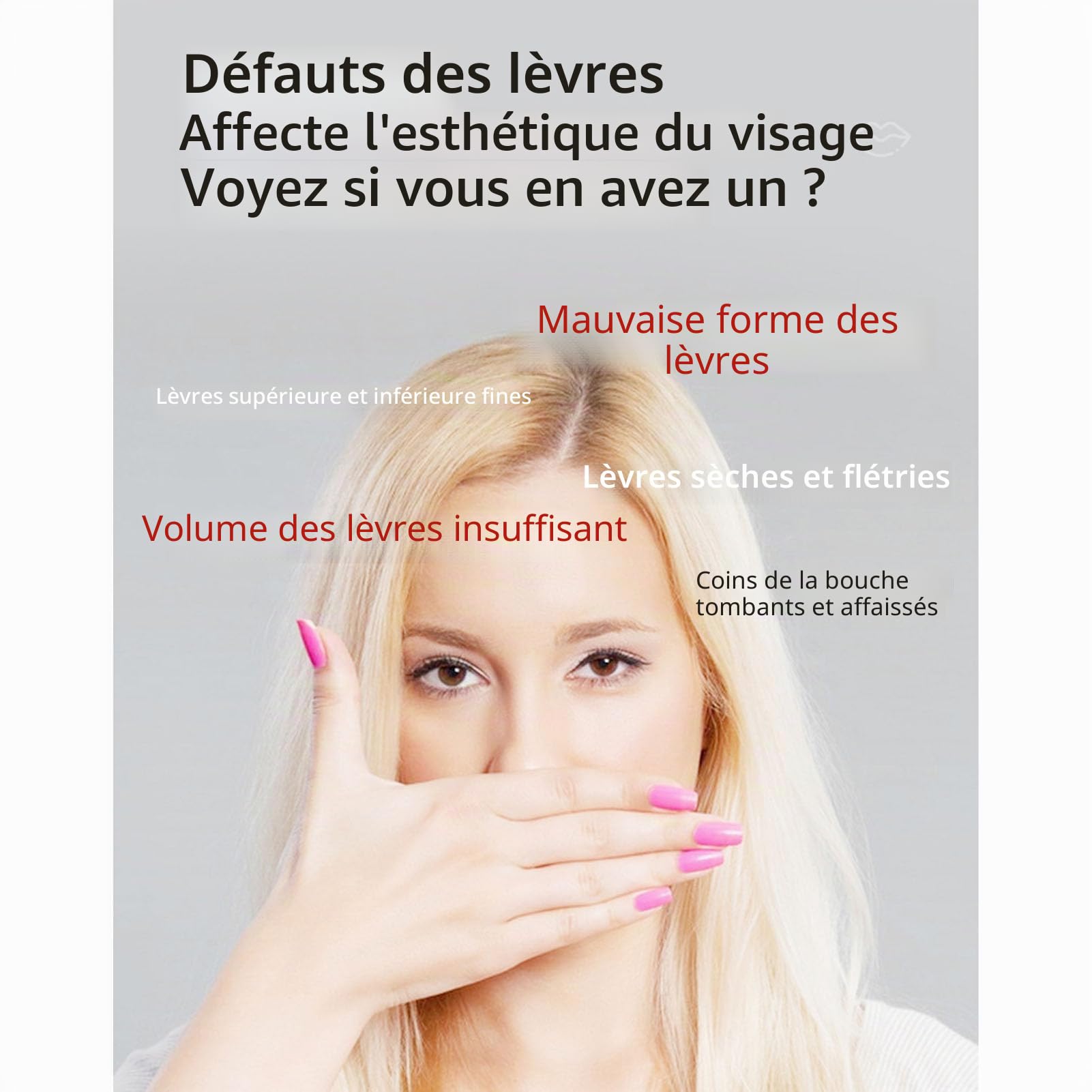 Rehausseur de Lèvres électrique en Silicone, Dispositif Plus Dodu, Raffermissement Automatique, Outil de beauté de la Peau pour Femmes