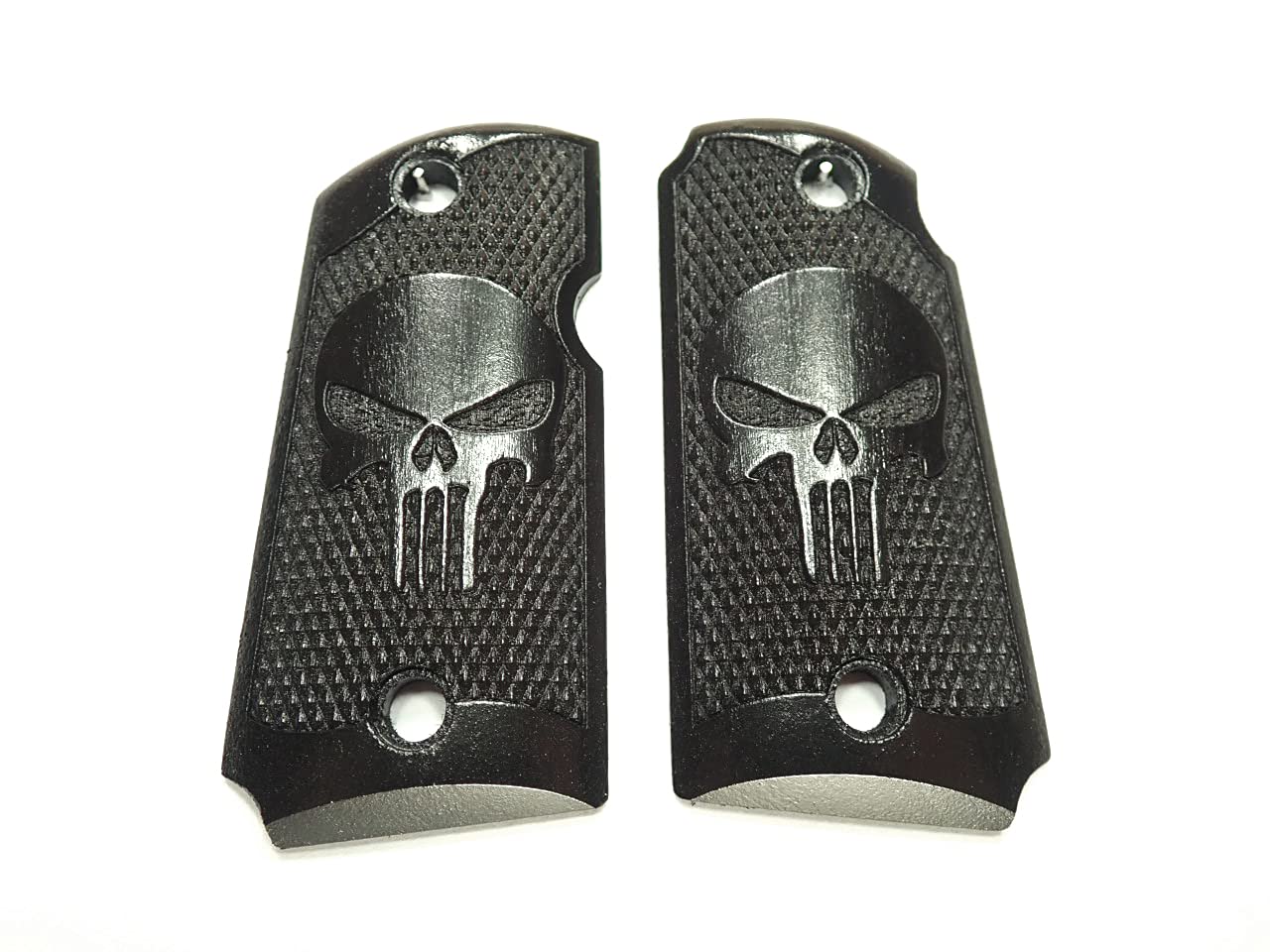 Ebony Punisher #2 Kimber Micro 9 Grips
