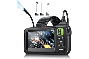 Endoscopic Camera with Light - Endoscope Camera Snake with Upgraded 4.3" IPS Screen