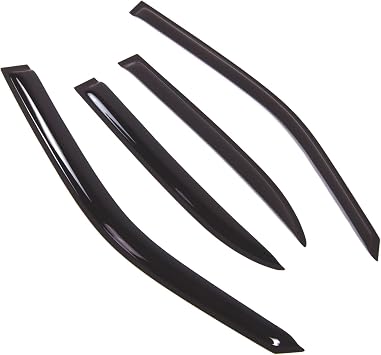 Outside Mount Window Vent Visors Rain Guards Compatible with Infiniti Q45 1997-2001 | Side Window Wind Deflectors Rain Shields | Smoke Tinted, 4 Pcs Set, DGWV-695-2