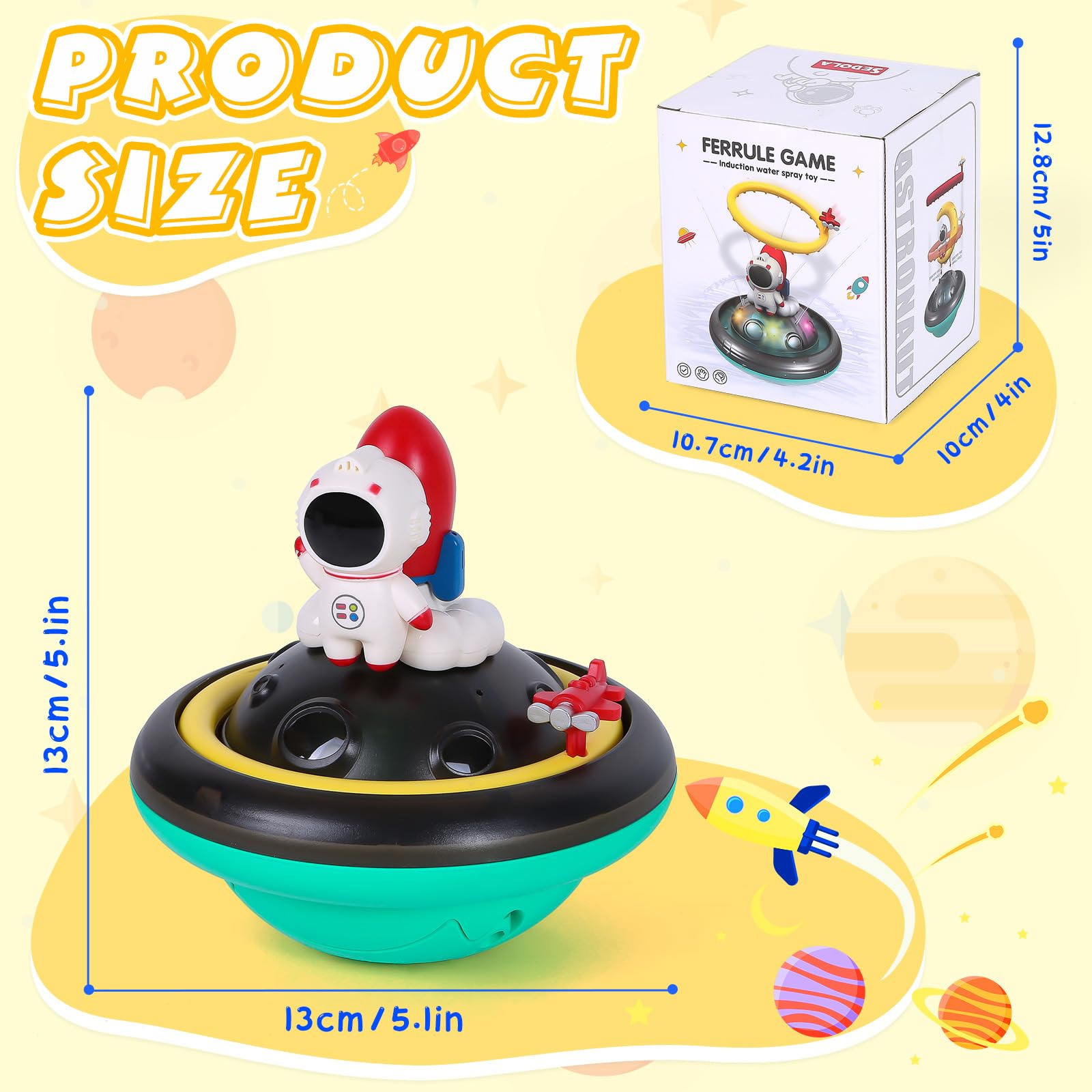 Thedttoybaby Bath Toys Led Light Up Bath Tub Float Toys