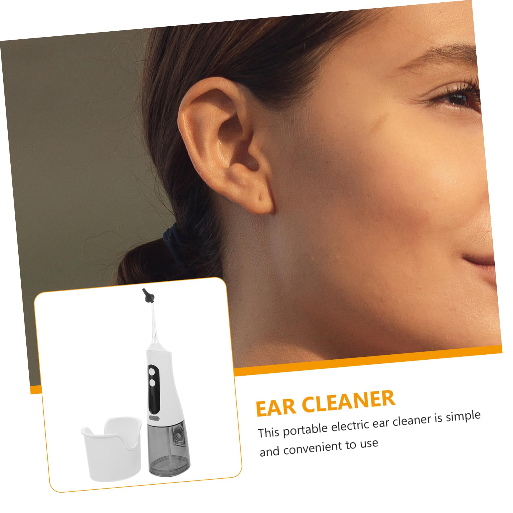 Irrigateur Auriculaire Électrique 350ml Blanc en Plastique