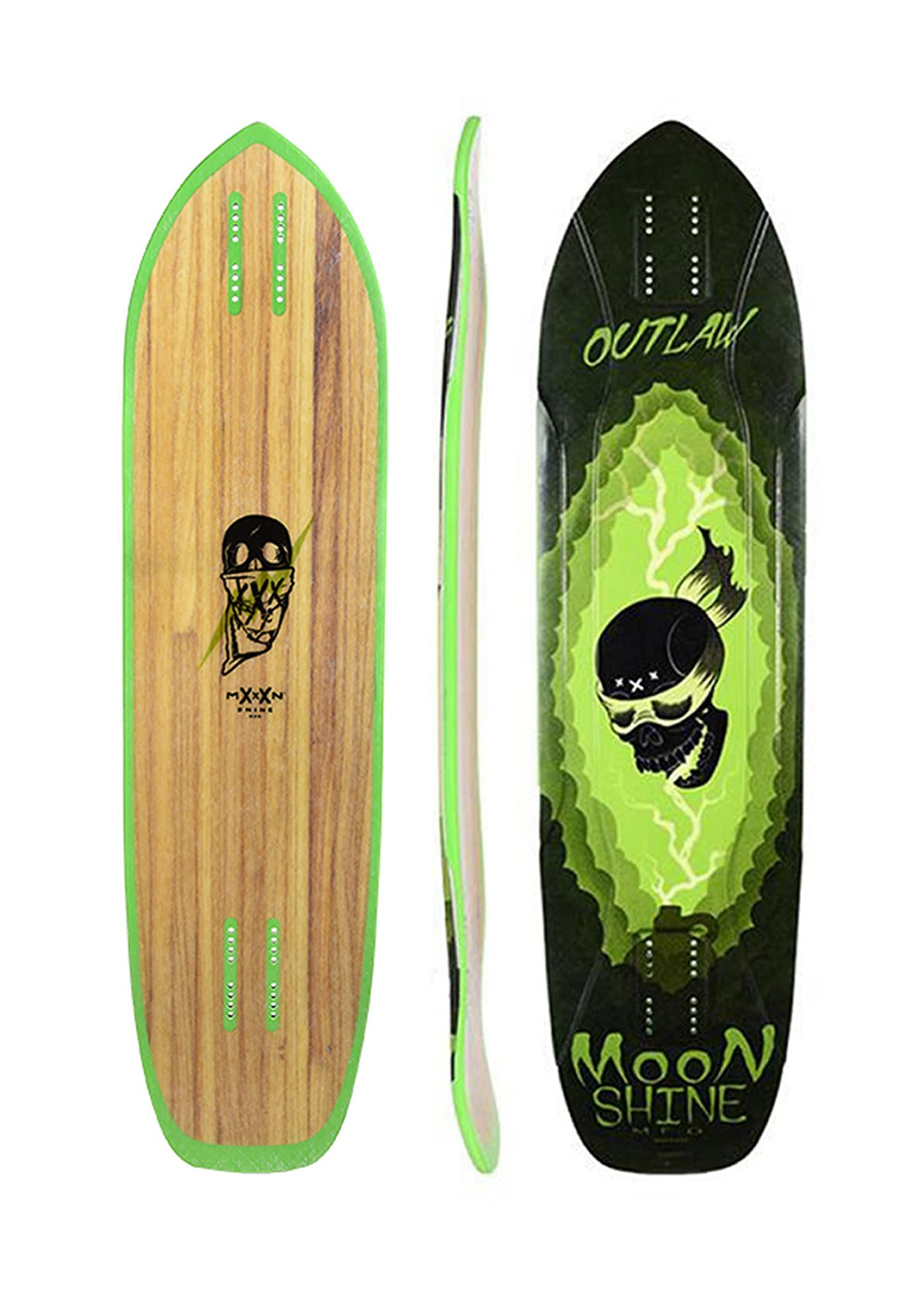 Amazon.com : Moonshine Manufacturing Longboard Skateboard