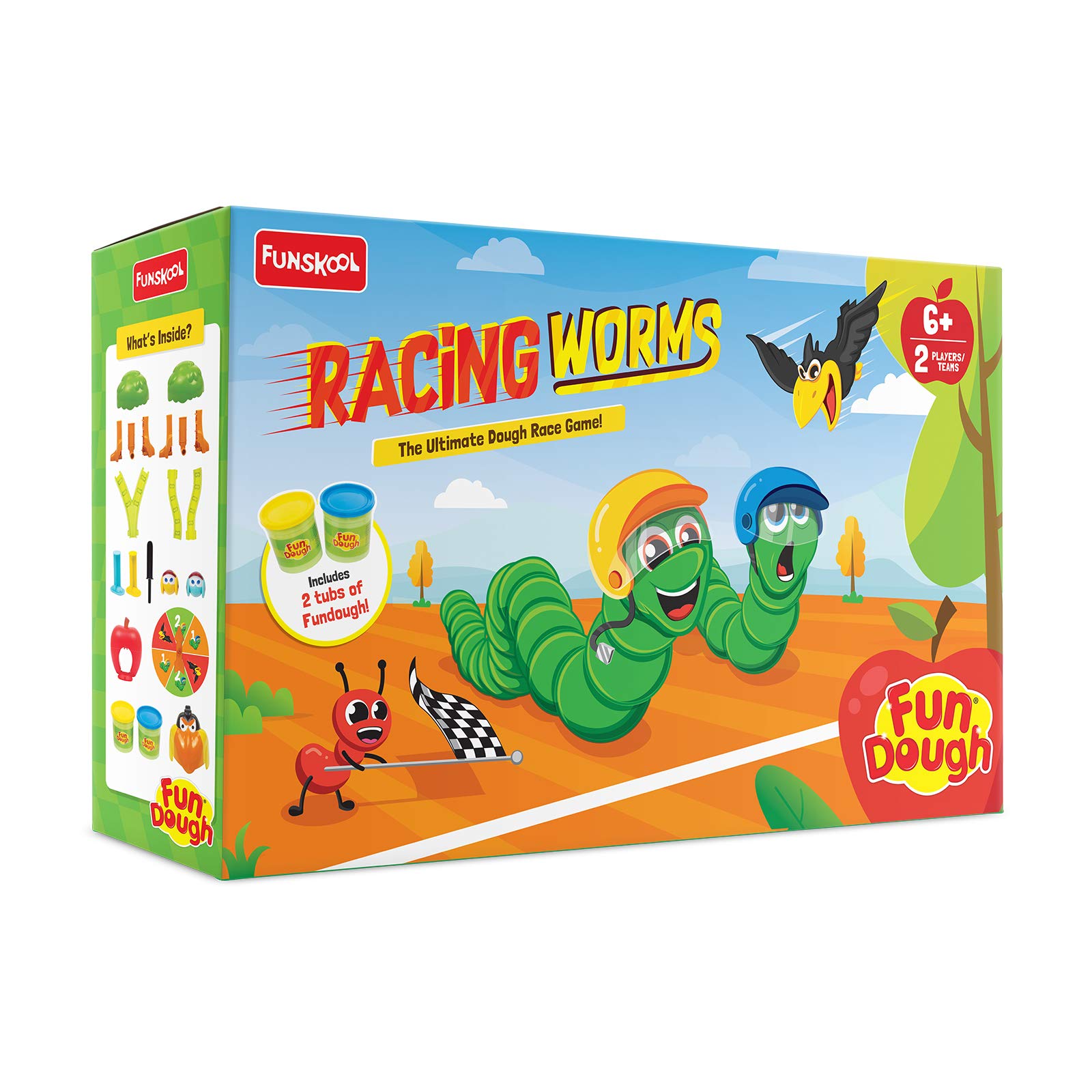 Fundough - Racing Worms, Extrude and Race, 3years +, Multi-Colour (B08PW5XHJK) Amazon Price History, Amazon Price Tracker