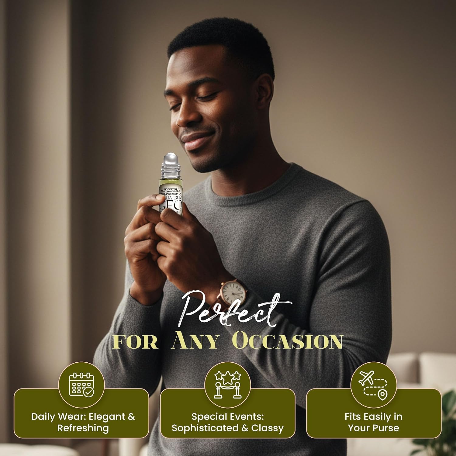 MOBETTER FRAGRANCE OILS Acqua Duo Geo 1 Oz Perfume Fragrance Body Oil for Men