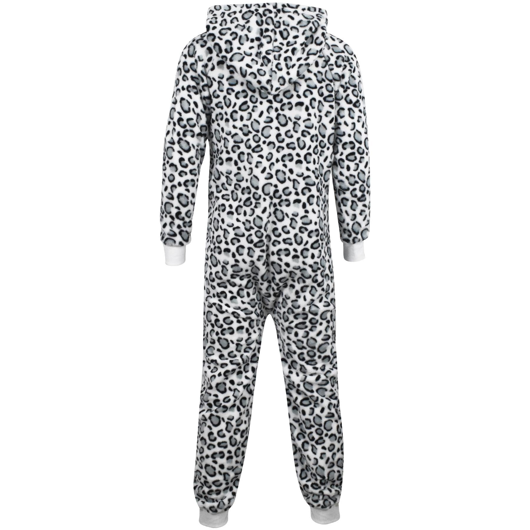 A2Z 4 Kids Jungen Mädchen Weich Flauschig Leopard Rosa Grau Onesie Einteiler Weihnachts Overall Alter 2-13