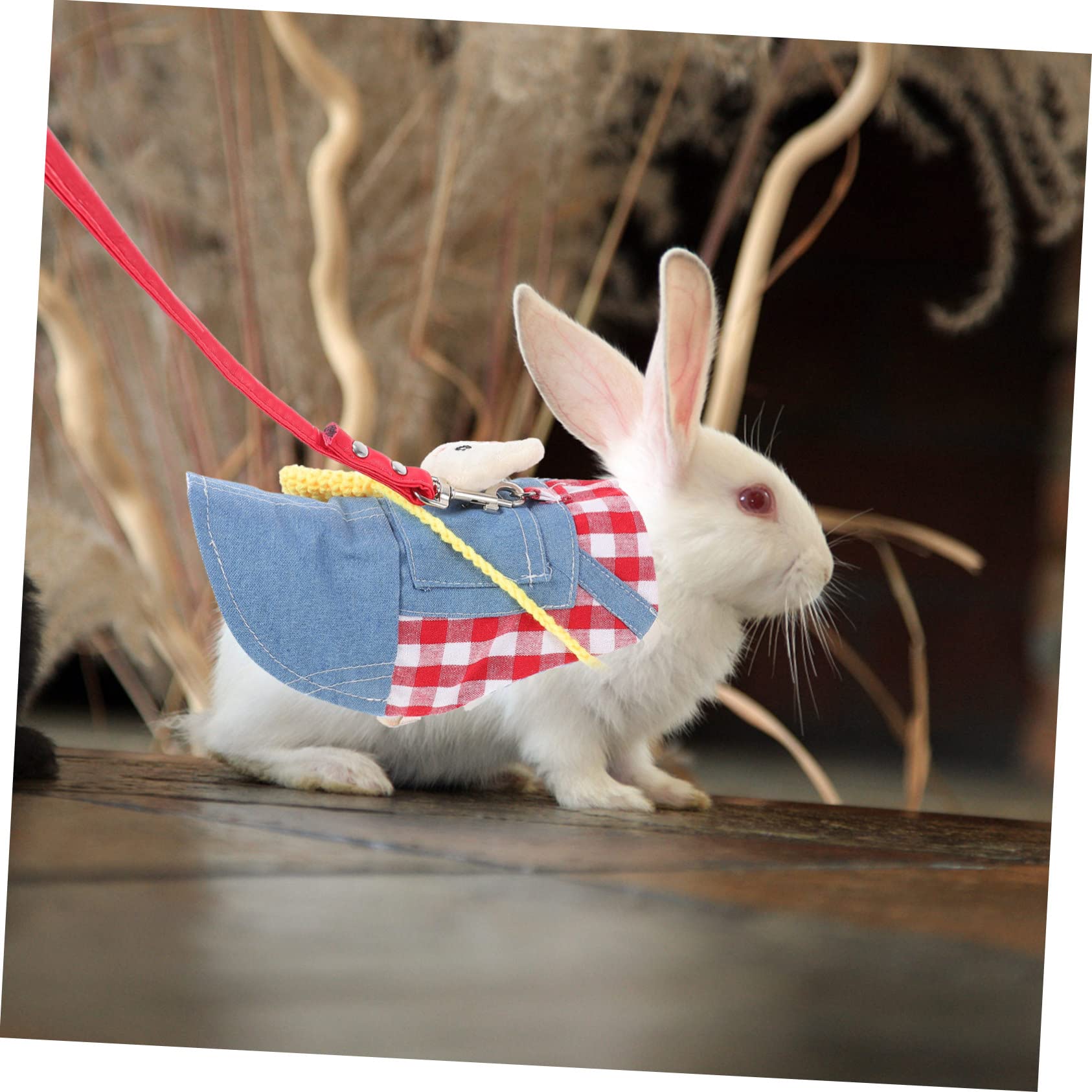 SUPVOX 3 Set Di Vestiti Del Coniglio Coniglio Finimenti E Guinzaglio A Piedi Maglia Corda Guinzaglio Bunny Cablaggio Kit Furetto A Piedi Maglia Coniglietto Della