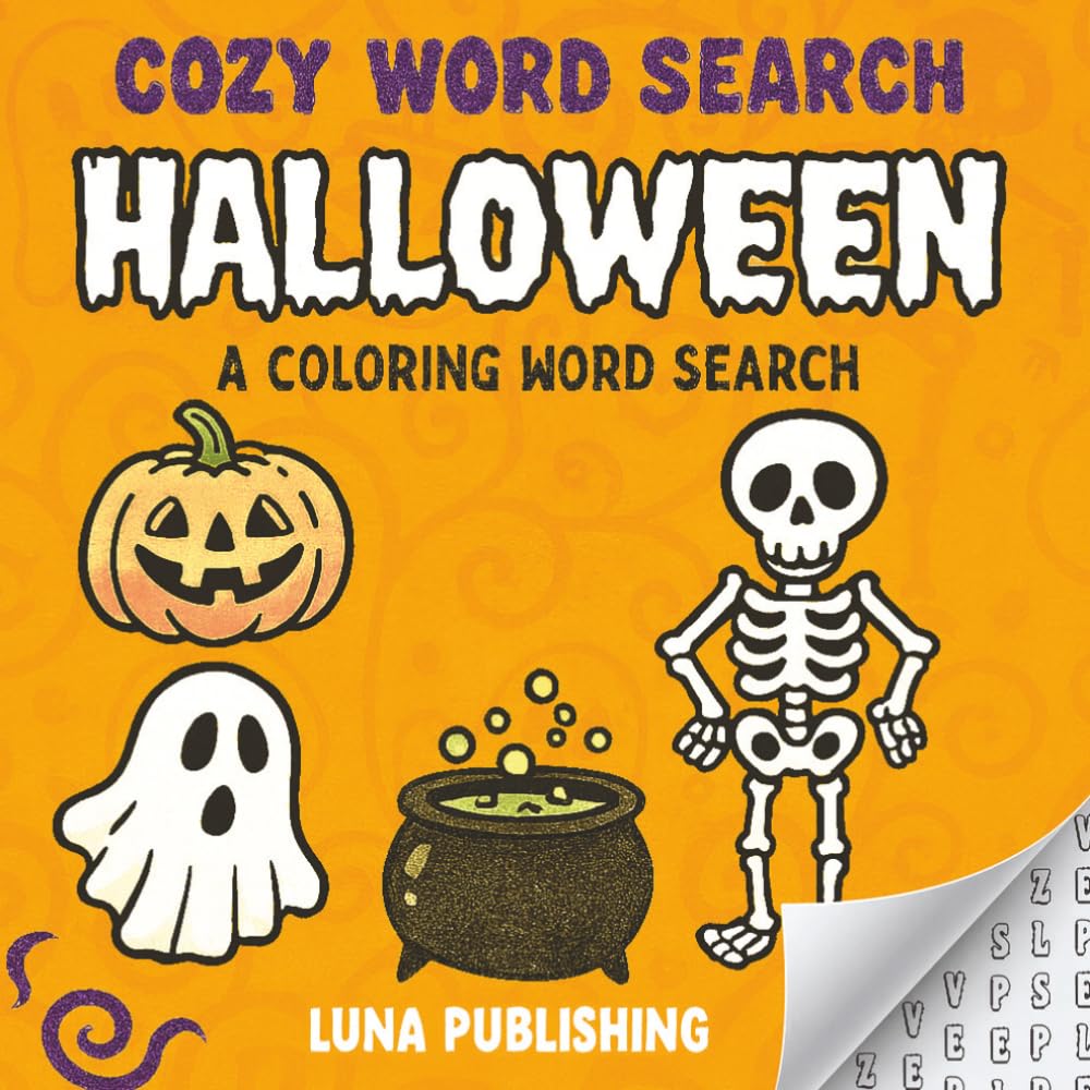 Cozy Word Search Halloween: Relaxing Halloween Word Search Puzzles for a Cozy Night In for Adults and Teens (Cute and Cozy Coloring Word Searches)