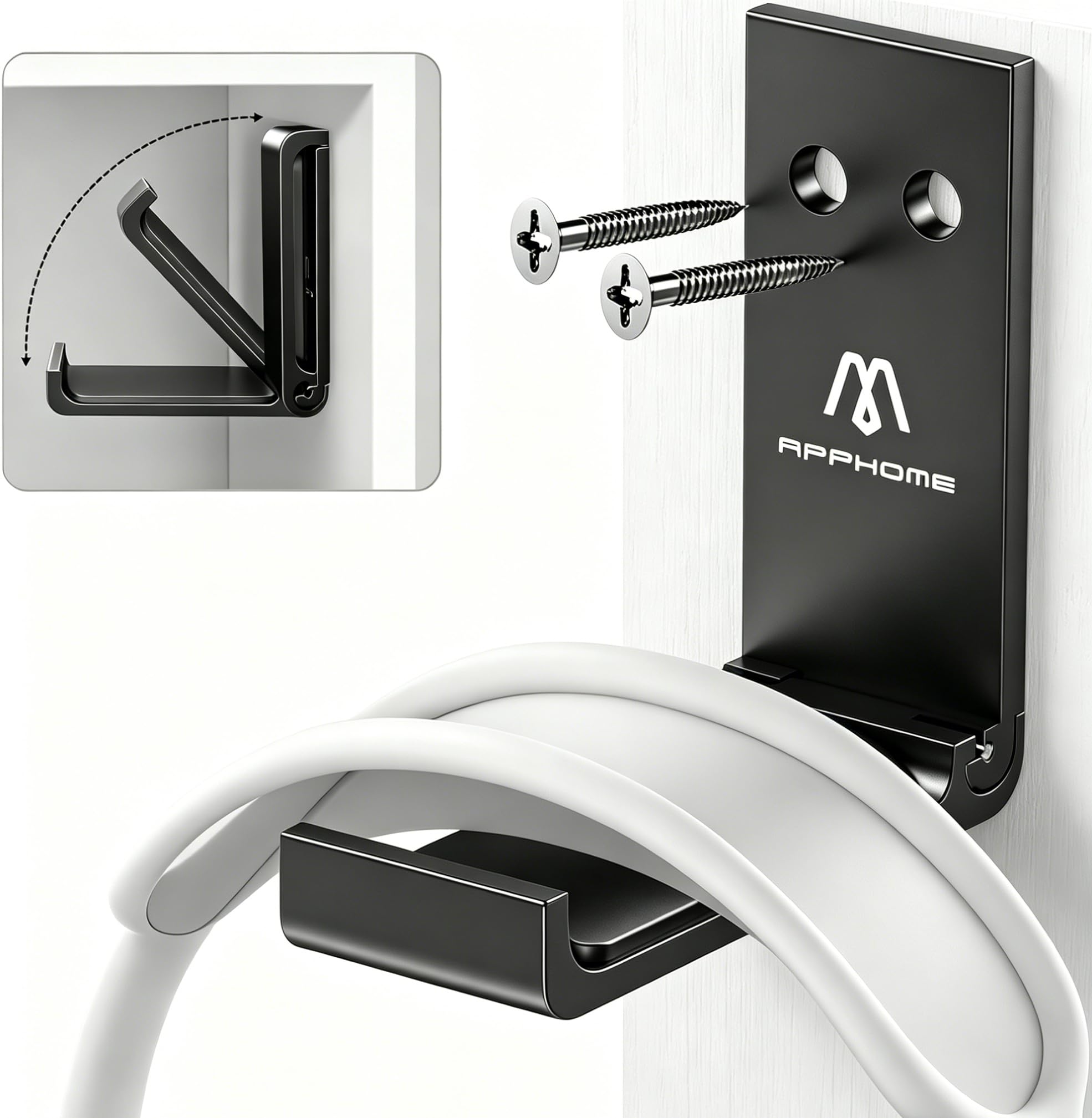 Foldable Headphone Hanger Headset Stand Holder Under Desk Universal Aluminum Gaming Headphones Hook Mount Compatible for Sennheiser, Sony, Audio-Technica, Bose, Beats, AKG Gaming Headsets, Black-image-47