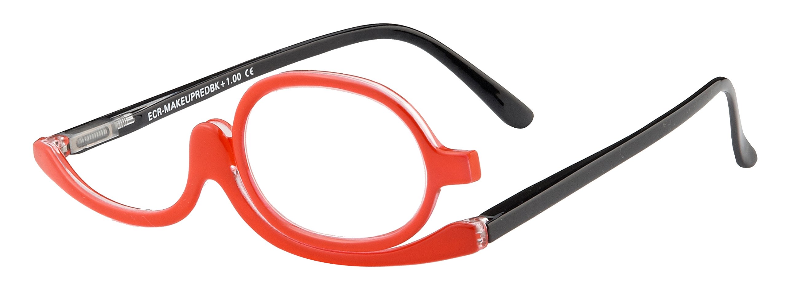I Heart Eyewear Make-up Reader: Red/Black, 2.50