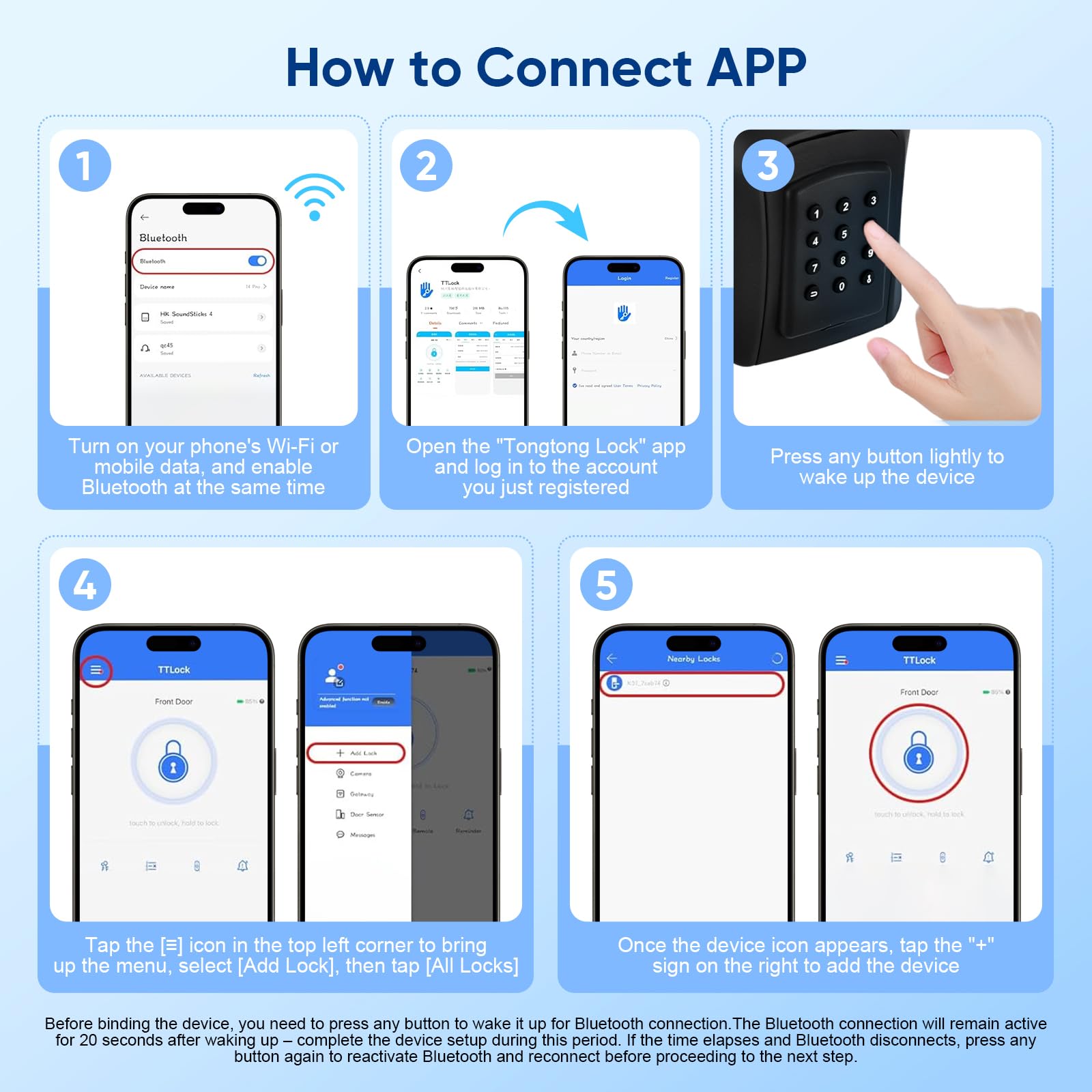 Smart Cassetta Sicurezza Chiavi,Key Box Per Chiavi Bluetooth Con Codice Numerico,App Ttlock E Codice Pin,Impermeabile Ip66, Cassaforte Per Chiavi Elettroniche Per Casa,Ufficio,Affitto Immobiliare