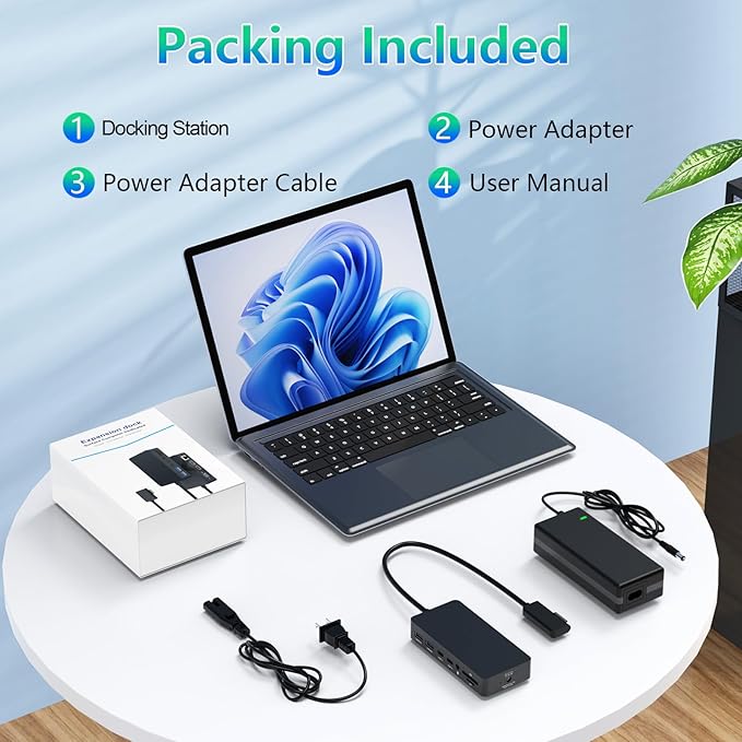 Docking Station Rocketek 12 en 1 Dual HDMI+VGA para Surface miniatura 9