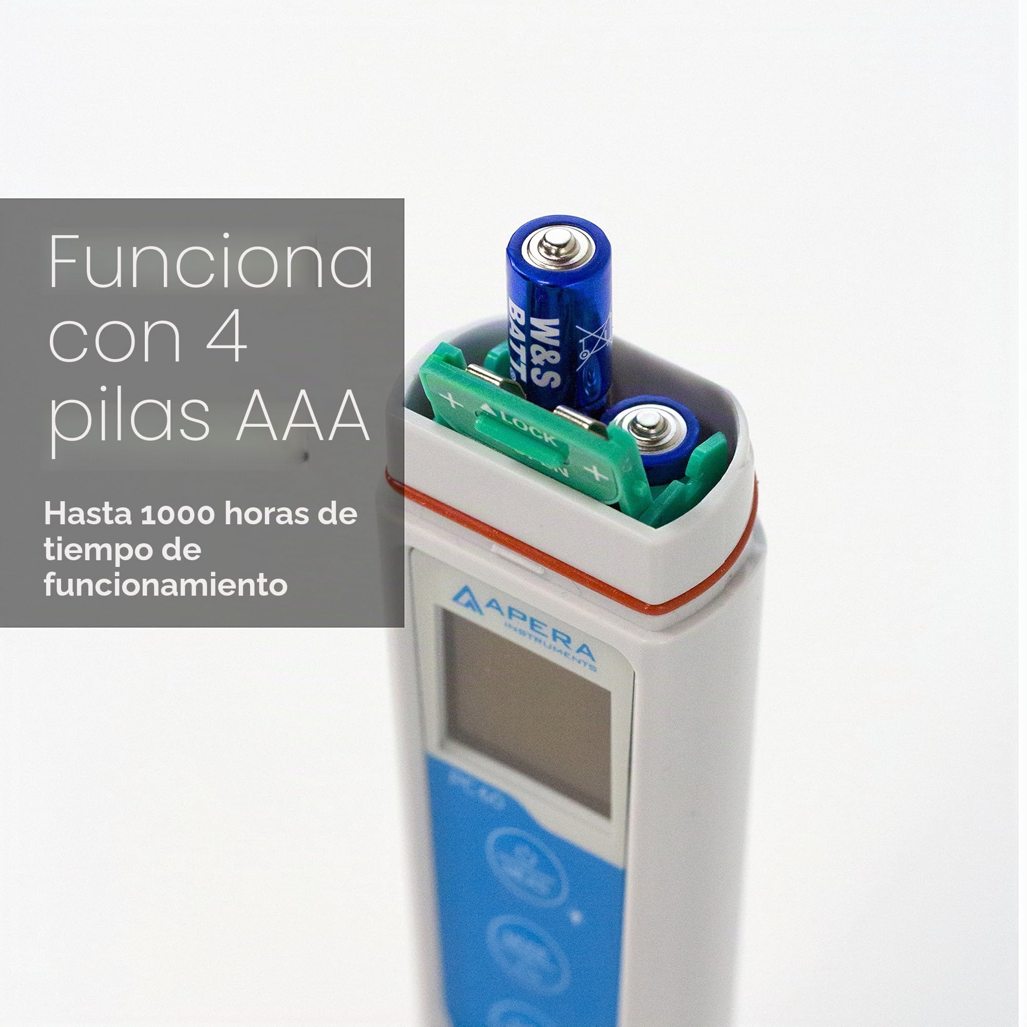 Medidor de conductividad Apera Instruments EC60 Premium (precisión de ± 1%, medición de EC/TDS/salinidad, electrodo BPB reemplazable, impermeable, medidor de temperatura)