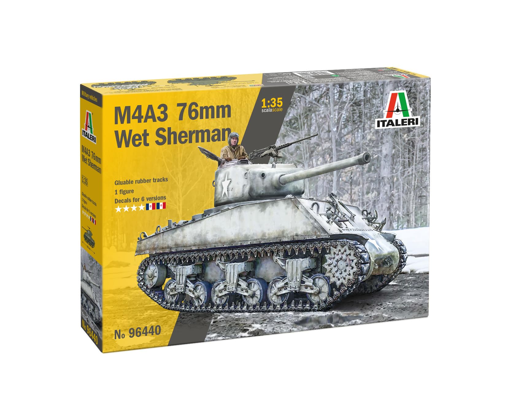 Italeri 96440 Sherman M4A3 1:35 Model Kit