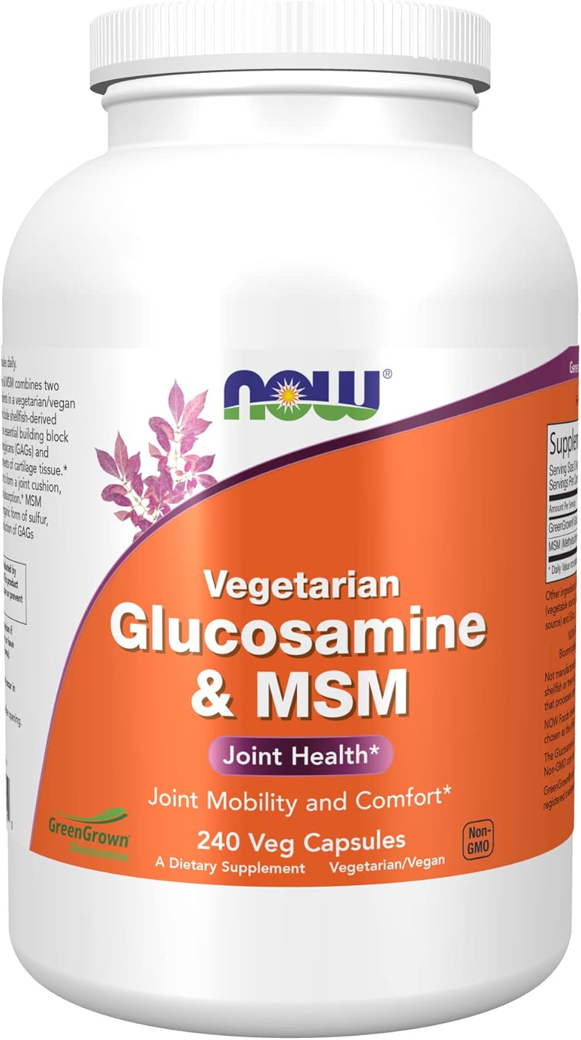 NOW Supplements, Glucosamine & MSM (GreenGrown® Glucosamine