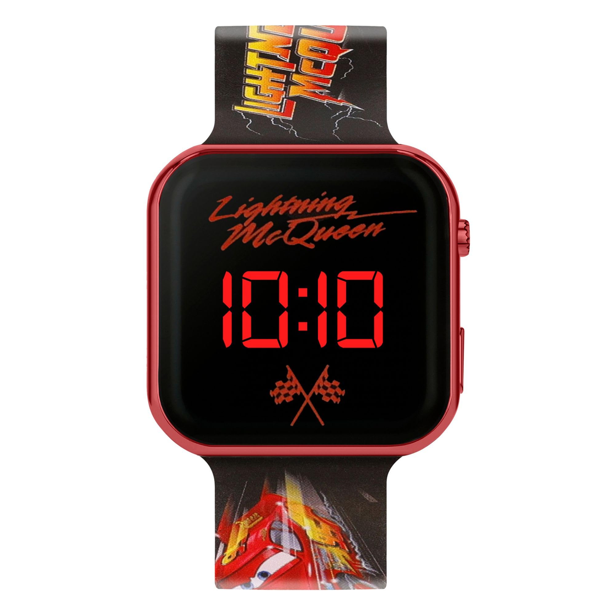 Disney Kids Lightening McQueen Montre numérique LED pour enfants