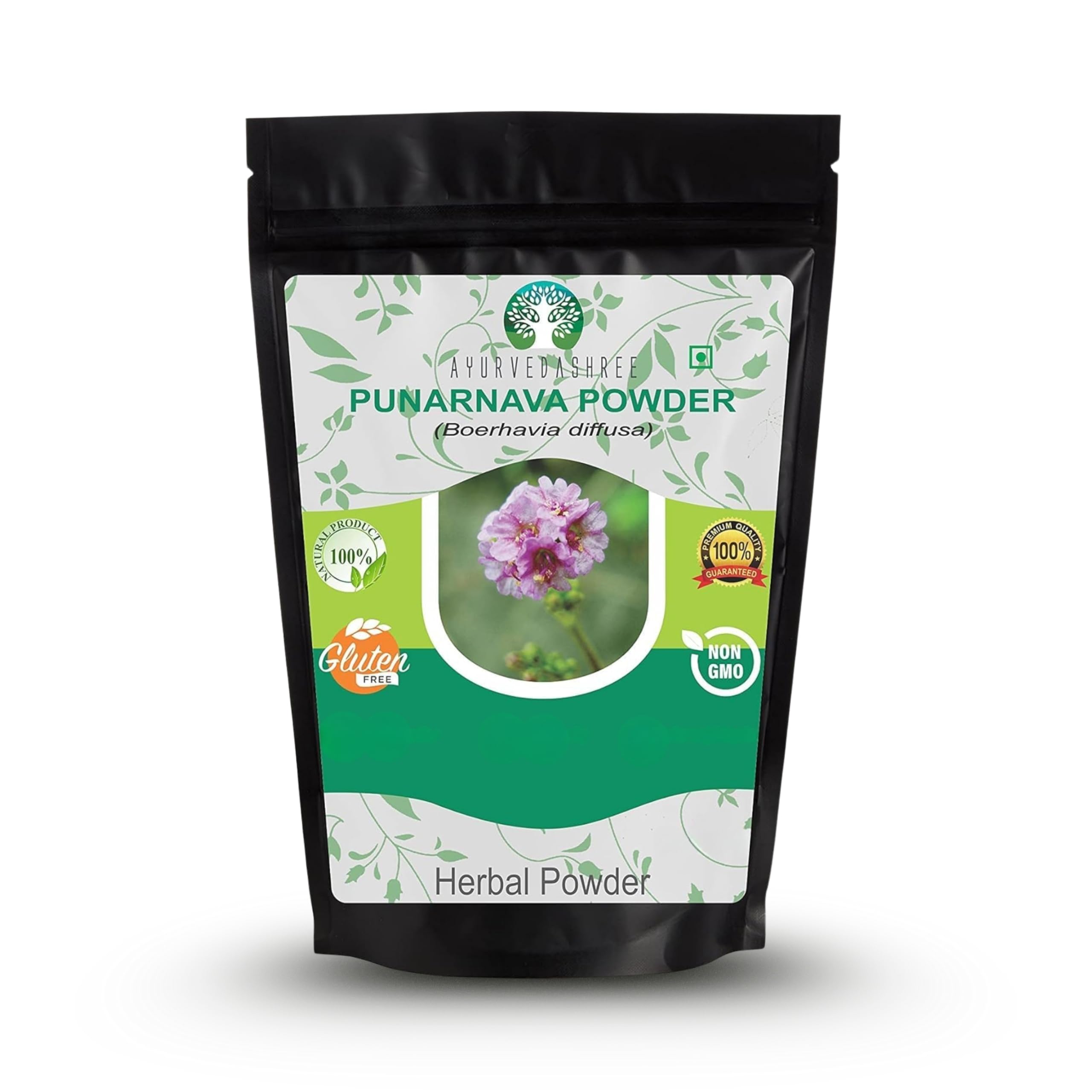 AYURVEDASHREE Punarnava Powder 200 Gm I Boerhavia diffusa I Supports Weight Management, Kidney, Liver and More I Non GMO I Vegan I Gluten Free