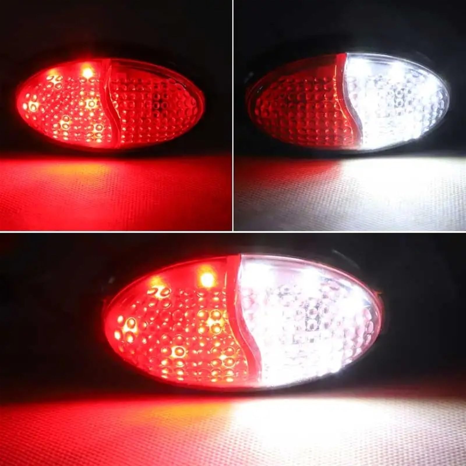 Luces Traseras Luces LED Posición Lateral Indicadores Luz Señal Freno Luz Trasera De Advertencia para Remolque Camión Luces Gálibo 12 V 24 V Faro Trasero(10pieces)