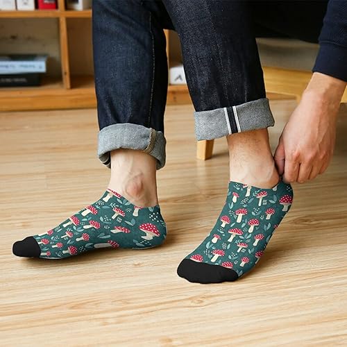 Miniatura 6 de devor Dress Socks Cotton Men's Sock Ankle Sock Cute Mushrooms Funny Mushrooms Magic Mushrooms Plant Forest Sock