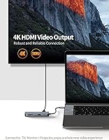 Vista 3 de Hub USB C, adaptador multipuerto CableCreation 5 en 1 para iPad Pro con HDMI 4K, 2 USB 3.0, lector de tarjetas SD/Micro SD para MacBook Pro/Air