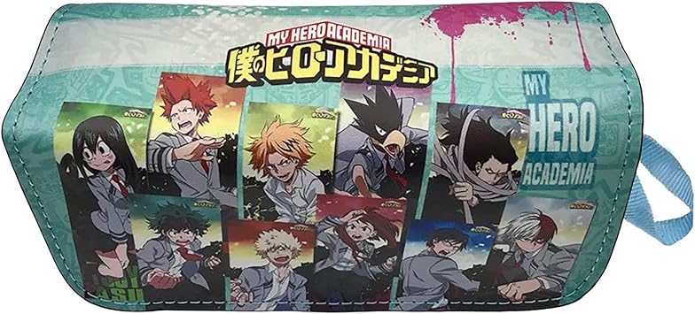 Amazon Hamiqi アニメワンピースダブルジッパーペンケース東京グール鉛筆文房具バッグ学生用品大容量鉛筆バッグ文房具ホルダー 08 ペンケース 文房具 オフィス用品