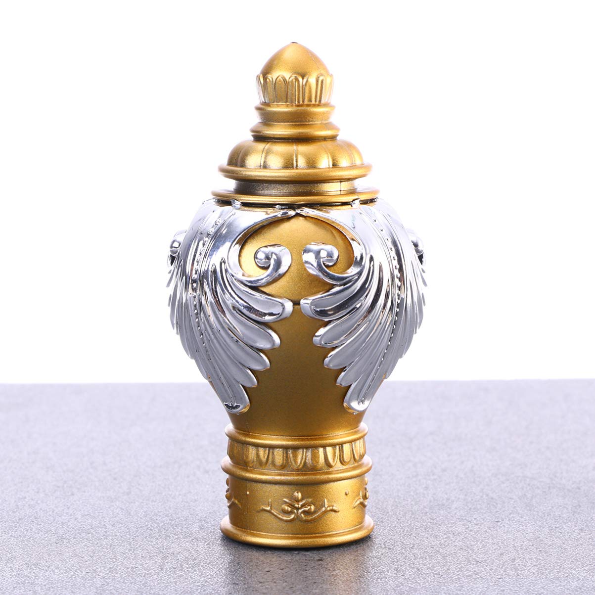 Końcówka karnisza, Zakończenia karniszy Kwiatowy wzór 28 mm w kolorze złotym, 2 szt