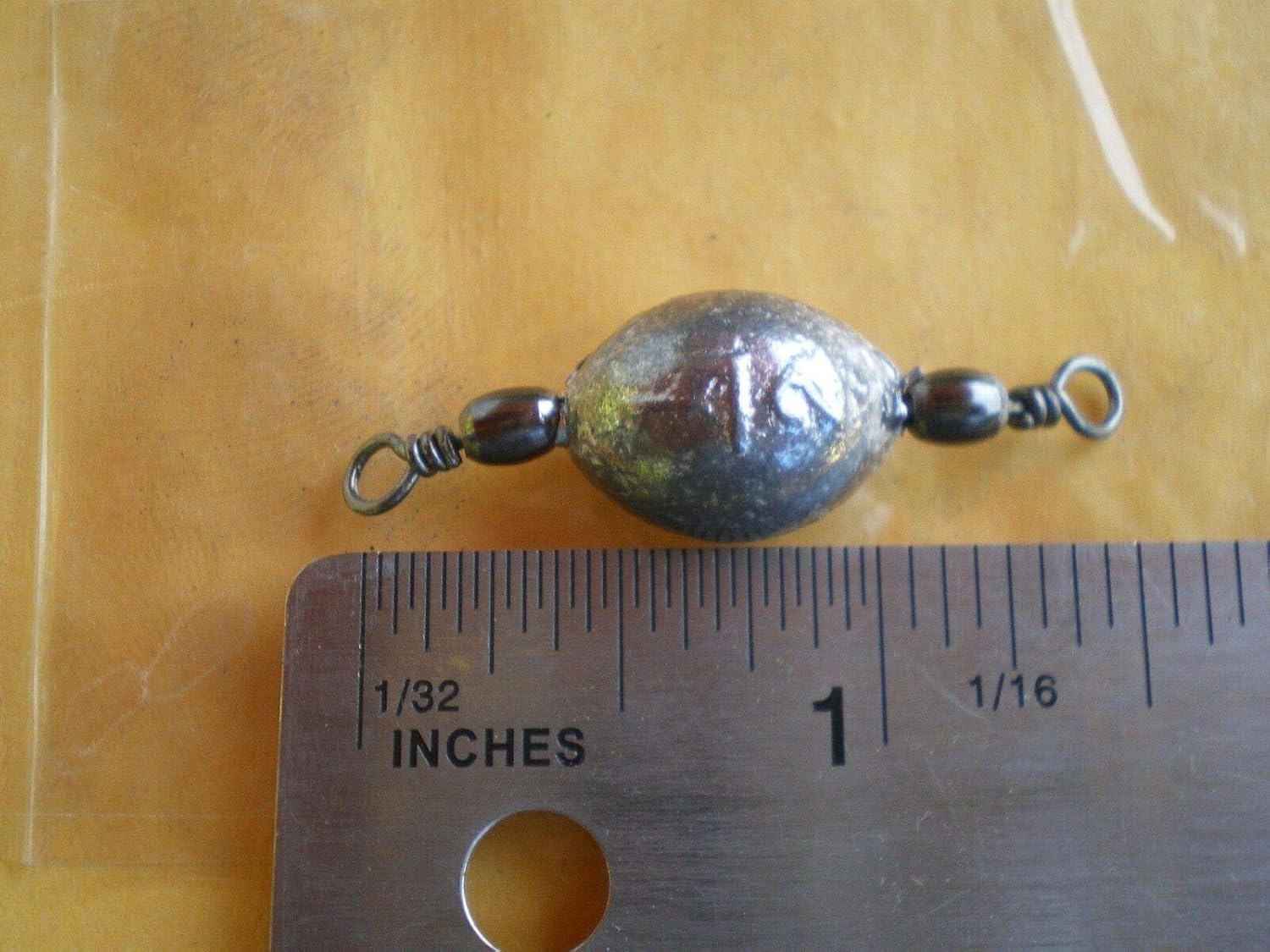 15 PCS. BLACK SWIVEL EGG SINKERS 1/2 OZ. GOOD QUALITY/FROM