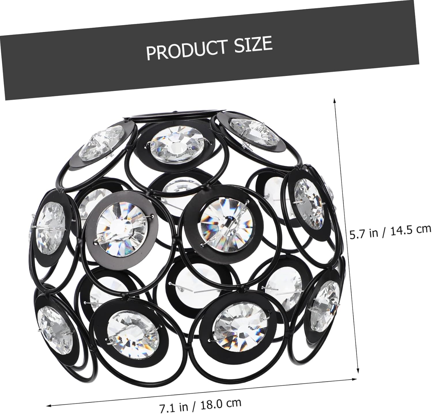 Alipis Chandelier Lampshade Crystal Ceiling Light Cover Bedroom Decor Accessory