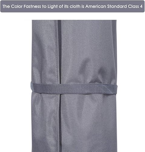 Miniatura 9 de SUPERJARE Funda para sombrilla de patio con varilla para sombrillas de 7 a 11 pies y paraguas de doble cara de 15 pies, cubierta protectora