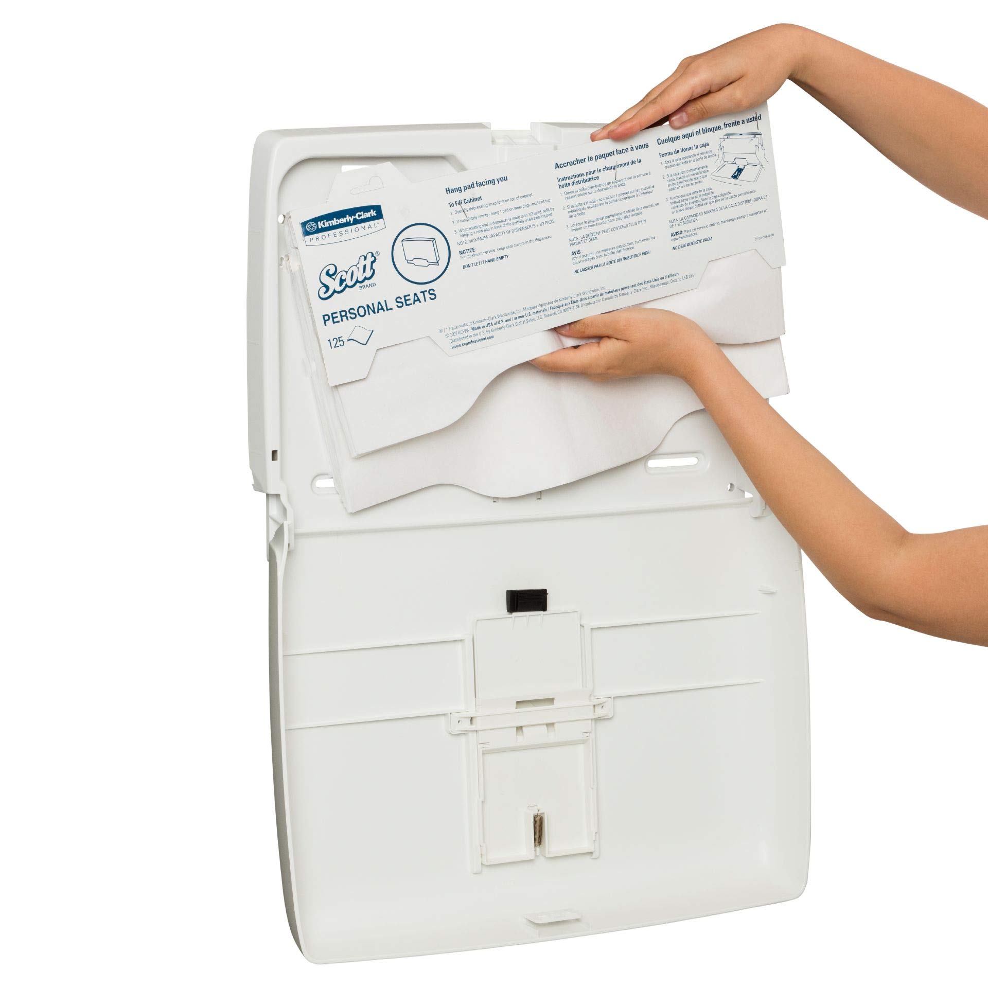 Distributeur de couvre-sièges individuels Aquarius 6957 - Blanc