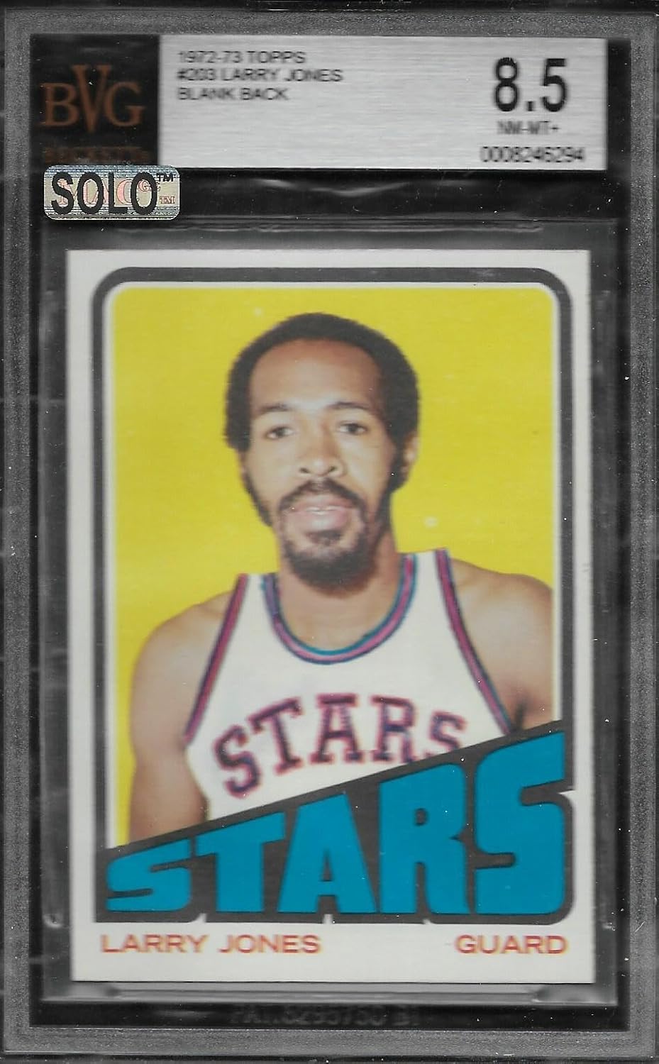 Bvg 8.5 1972 Topps #203 Larry Jones Full Color Proof - Basketball Cards
