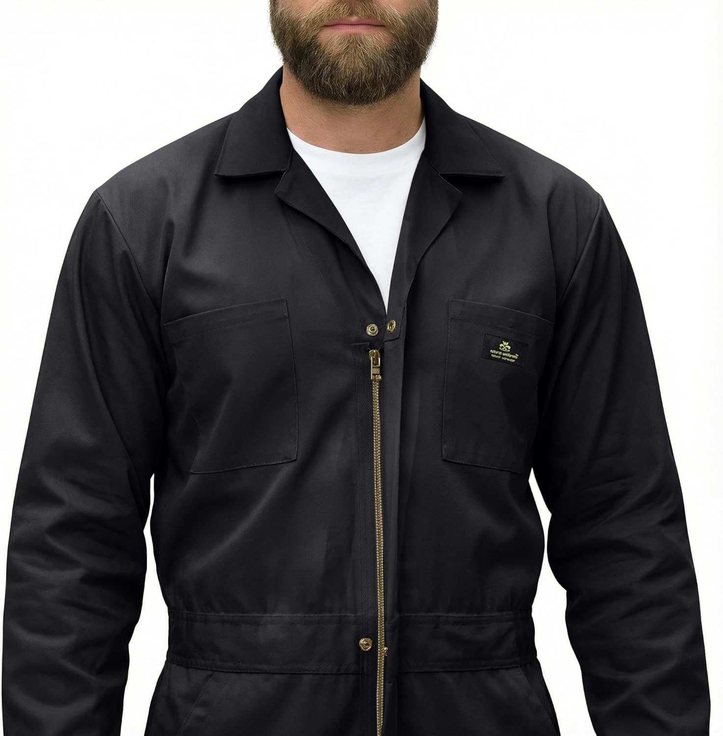 Natural Uniforms Mens Long Sleeve Zip Up Twill Coverall, Stain and Wrinkle Resistant - Image 5