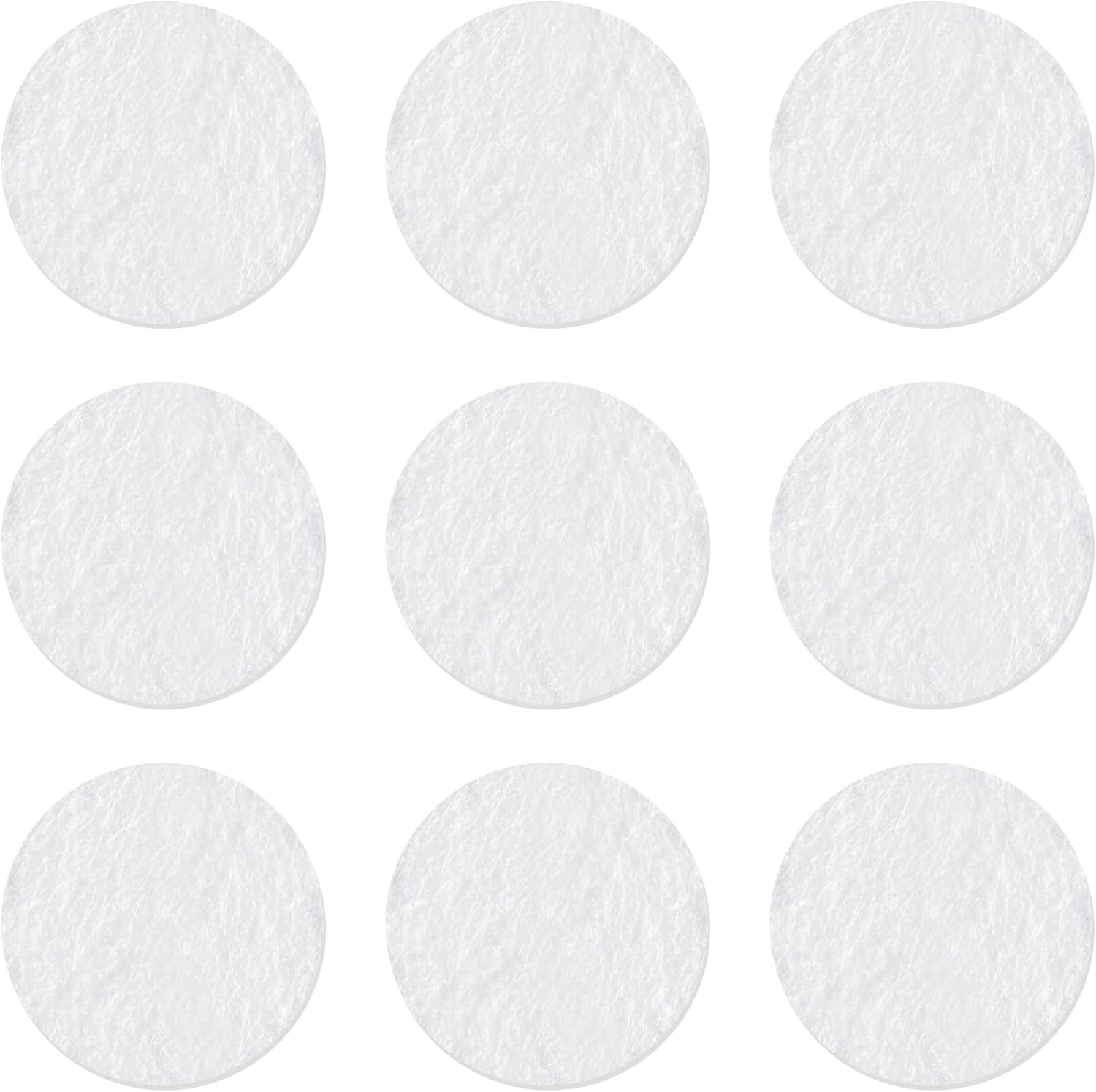 JJGQAZ 300 Pcs 17mm Replacement Felt Pads White Color Round