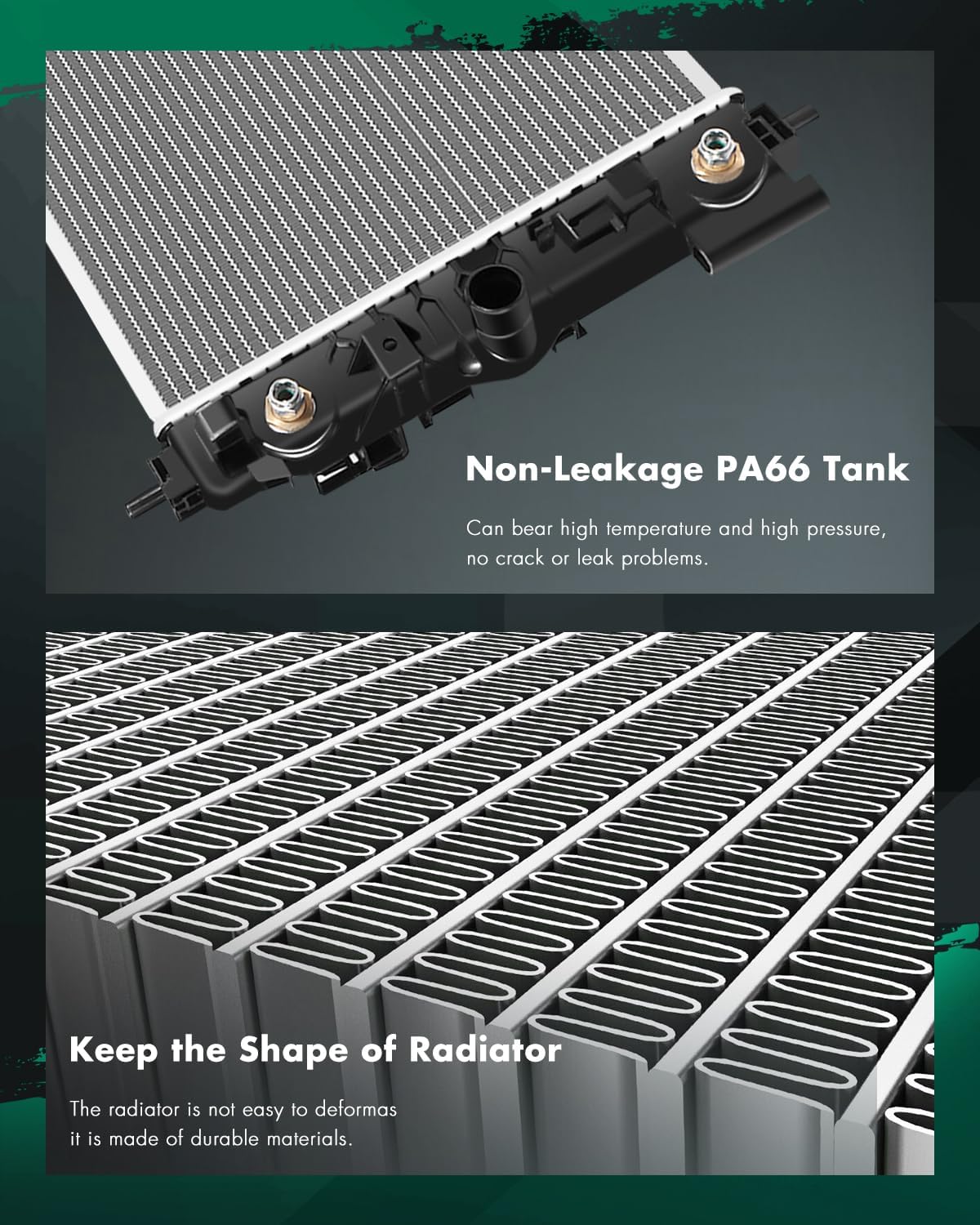 SCITOO Engine Cooling Radiator 13197 Assembly Compatible with Chevrolet for Chevy Cruze 2011 2012 2013 2014 2015 2016, Cruze Limited 2016, 1.4L 1.8L, Replace#CU13197,GM3010540,GM3010541,13311079