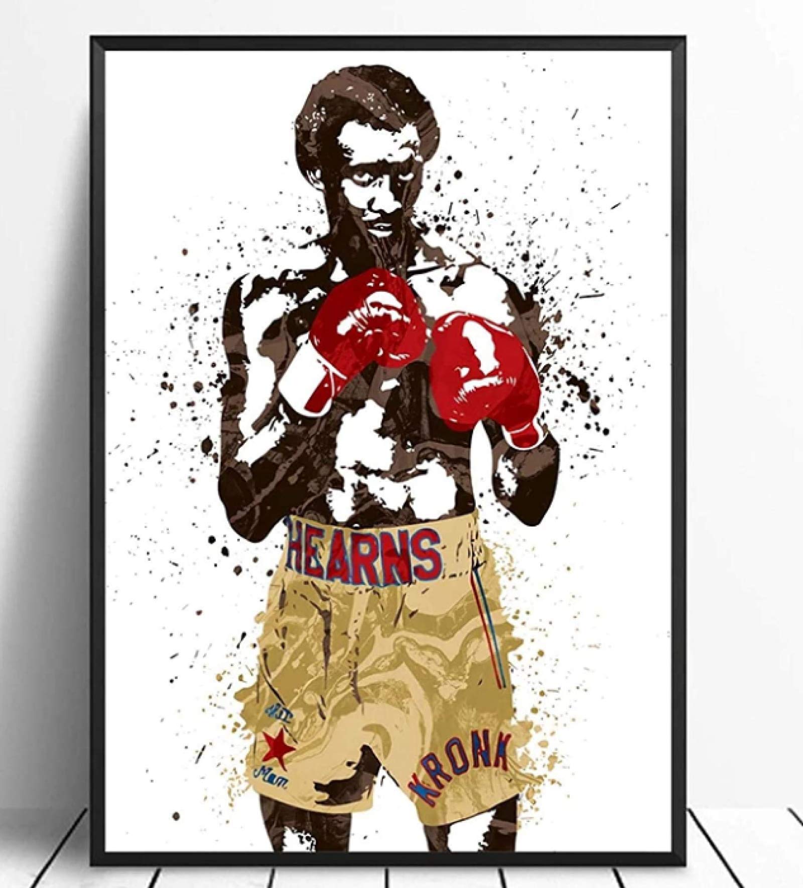 ZYHSB Thomas Hitman Hearns Boxstar Sports Canvas Painting Wall Art Poster Home Decor Th63Dp 40X60Cm Frameless