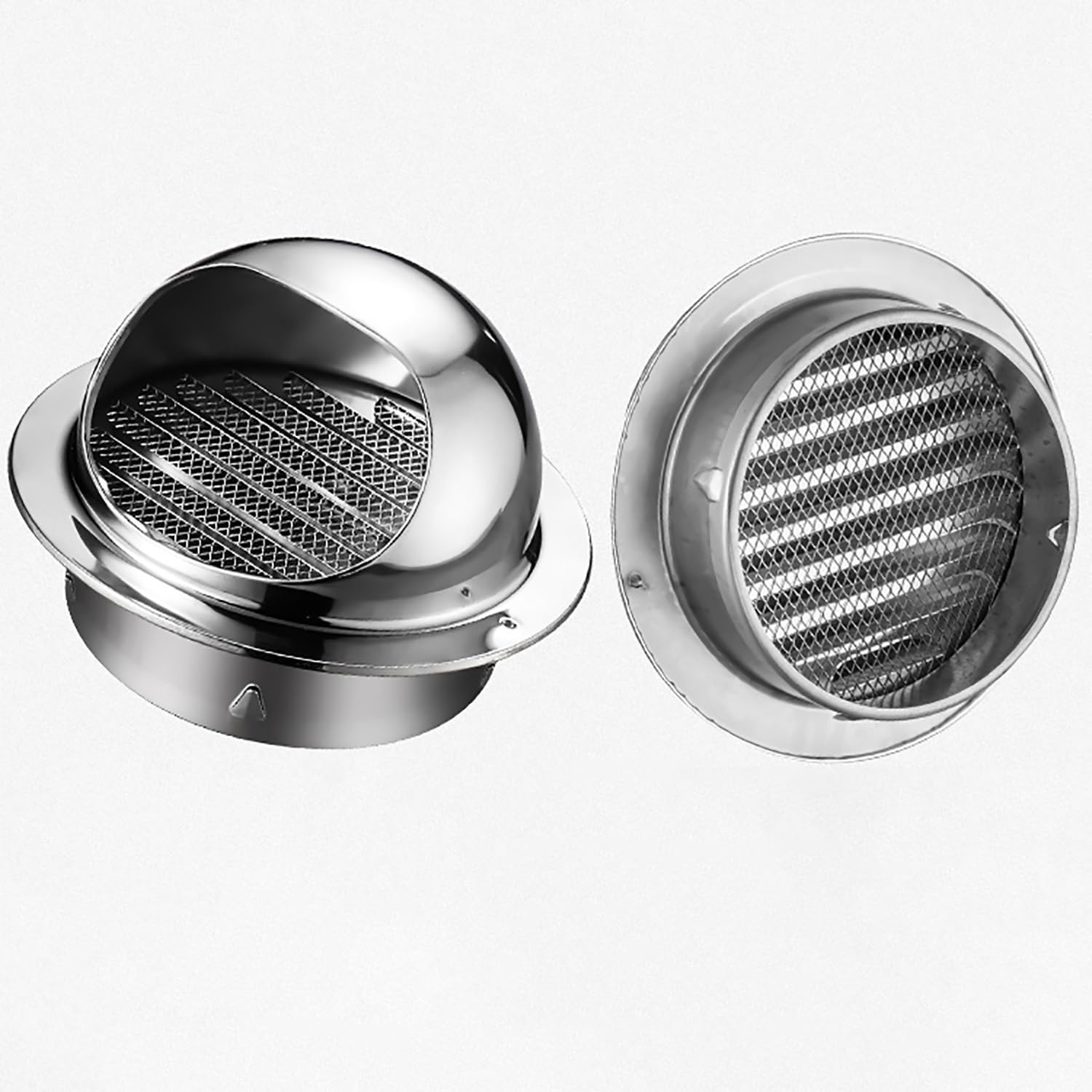 Rejilla de ventilación Redonda de Acero Inoxidable, Salidas de Aire con mosquitera, Abertura de Escape Robusta, para Uso Exterior con Campanas extractoras (250 mm/9,8 Pulgadas).