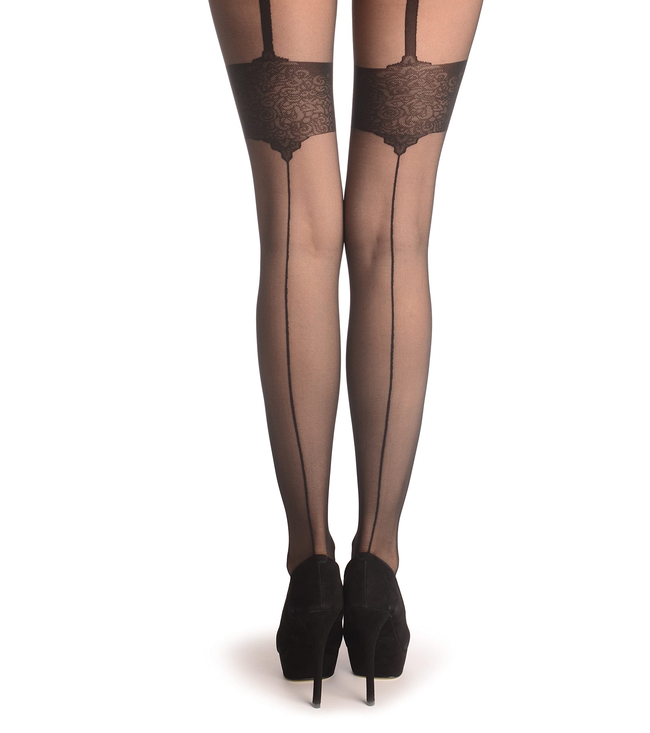 Faux Suspender Stockings \u0026 Back Seam 