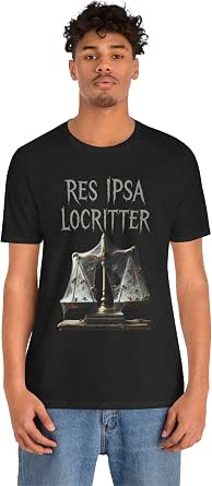 T-shirt Vintage Graphique "Res Ipsa Loquitor" - Taille L Vert
