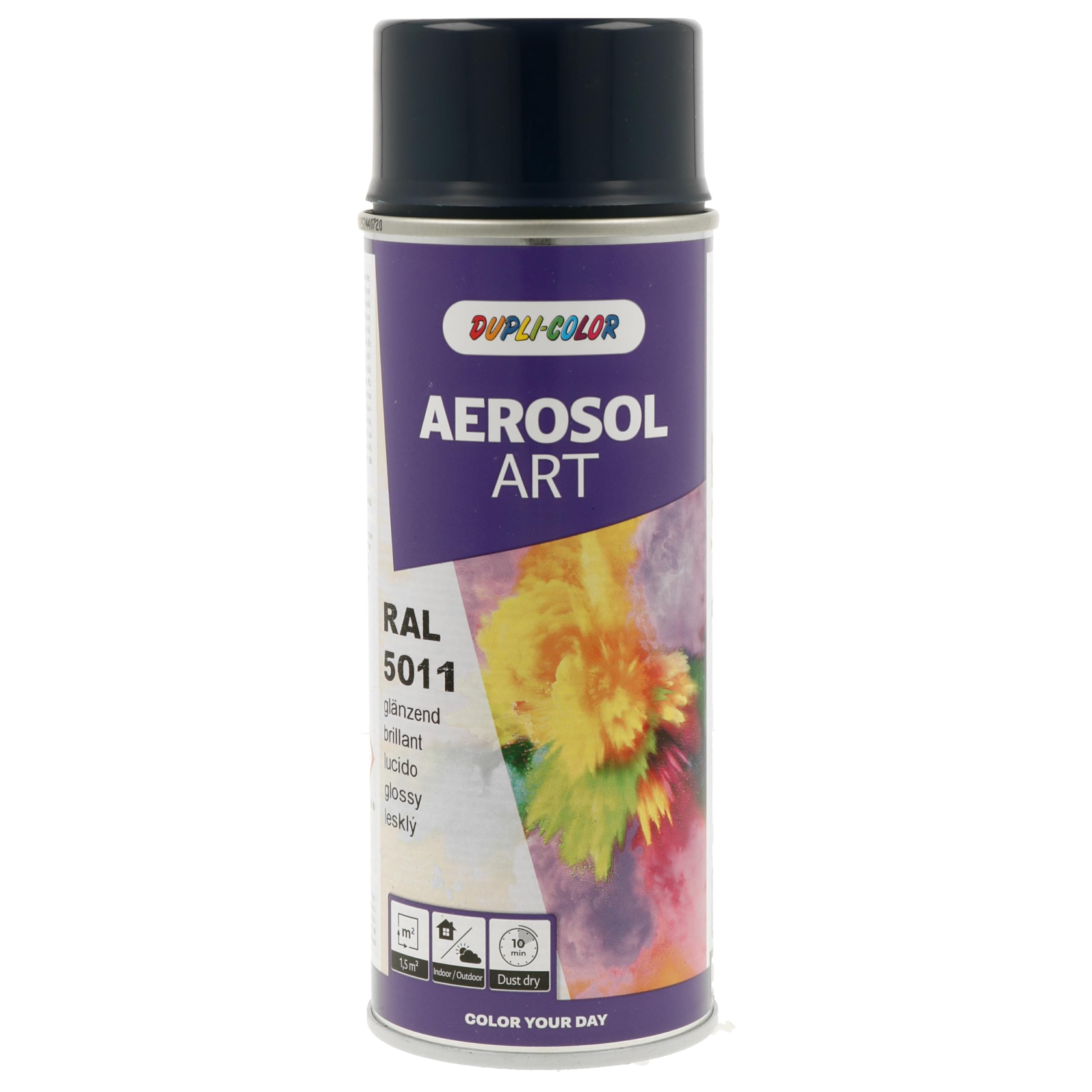 DUPLI-COLOR AEROSOL ART RAL 5011 Stahlblau glänzend 400 ml - Sprühfarbe