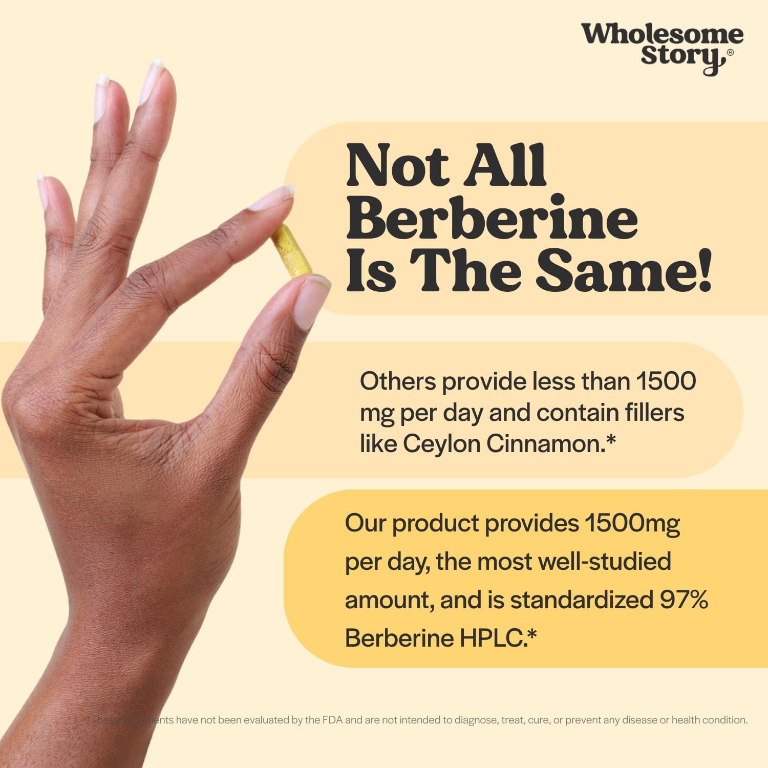 Berberine Supplement 1500mg | Berberine 500mg Per Capsule | 97% Standardized Purity | Supports Metabolic Profiles & Hormonal Balance | 90 Berberine HCL Capsules | Berberine Supplements 30-Day Supply