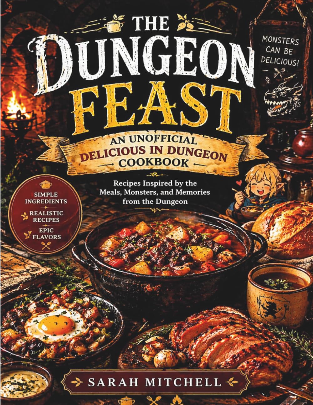 The Dungeon Feast : An Unofficial Delicious in Dungeon Cookbook: Recipes inspired by the meals, monsters and memories from the dungeon
