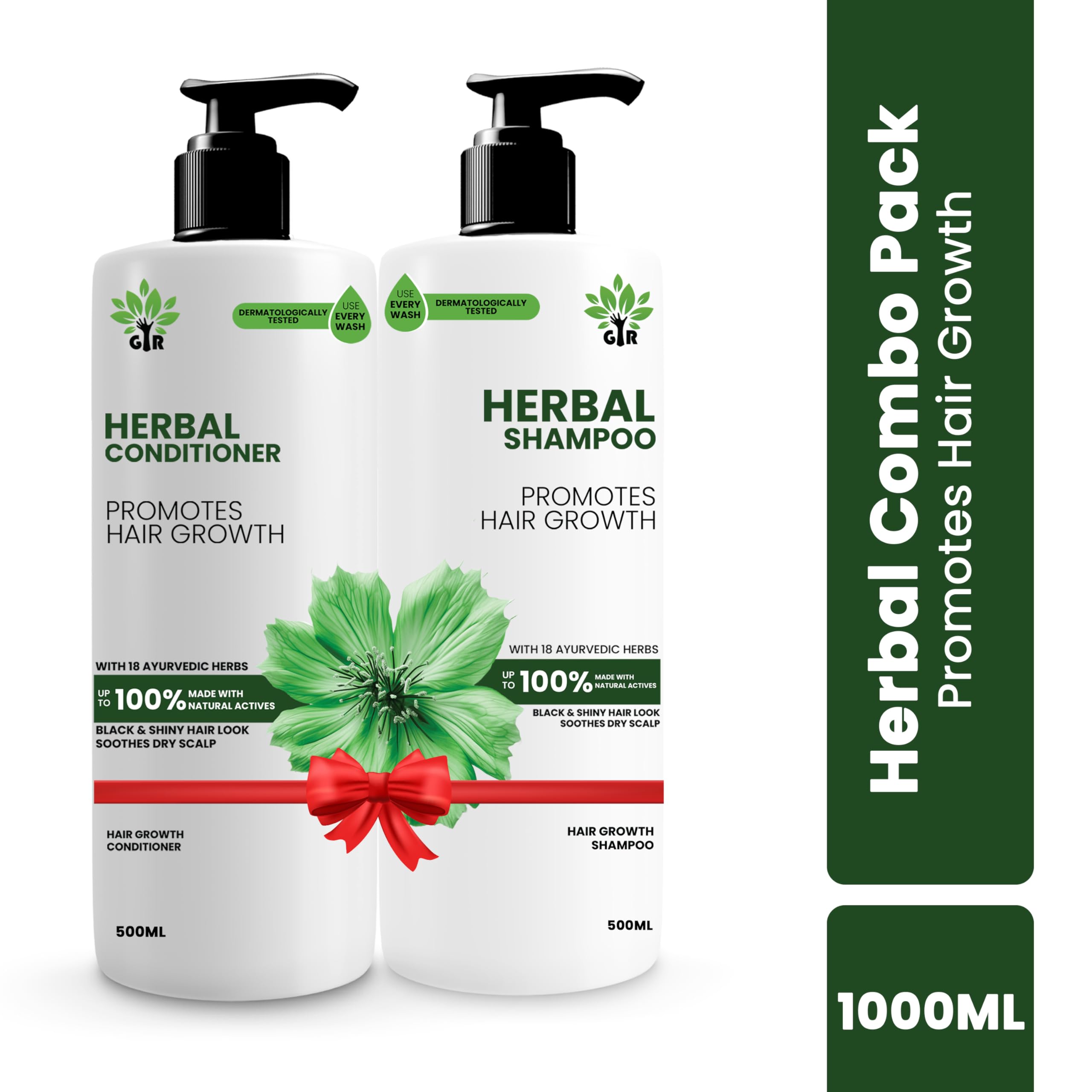 GIR Pure Herbal Revival Kit - 500ML Shampoo & 500ml Conditioner