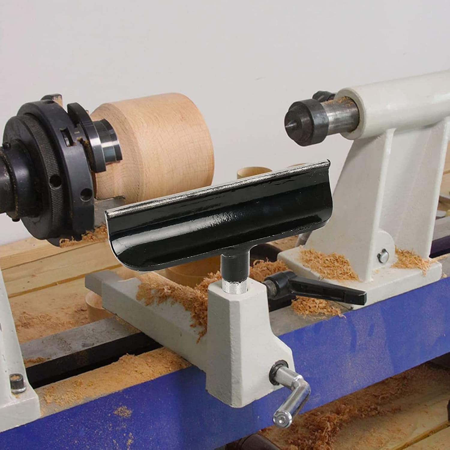 Poteau d'outil en acier pour tour à bois diamètre 16 mm longueur 15 cm support T pour accessoires de tournage bois en acier inoxydable