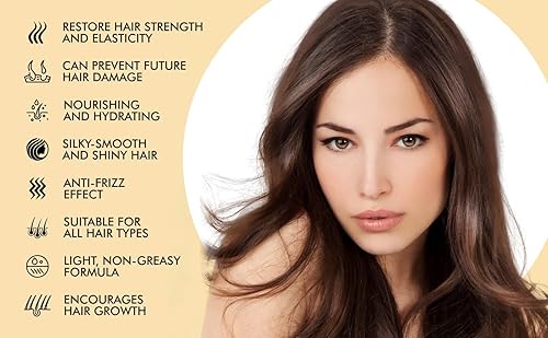 Miniatura 5 de DAMANCI Spray de aceite de argán para el cabello fórmula altamente mosturizante no grasosa y nutritiva para el control del encrespamiento y no deja