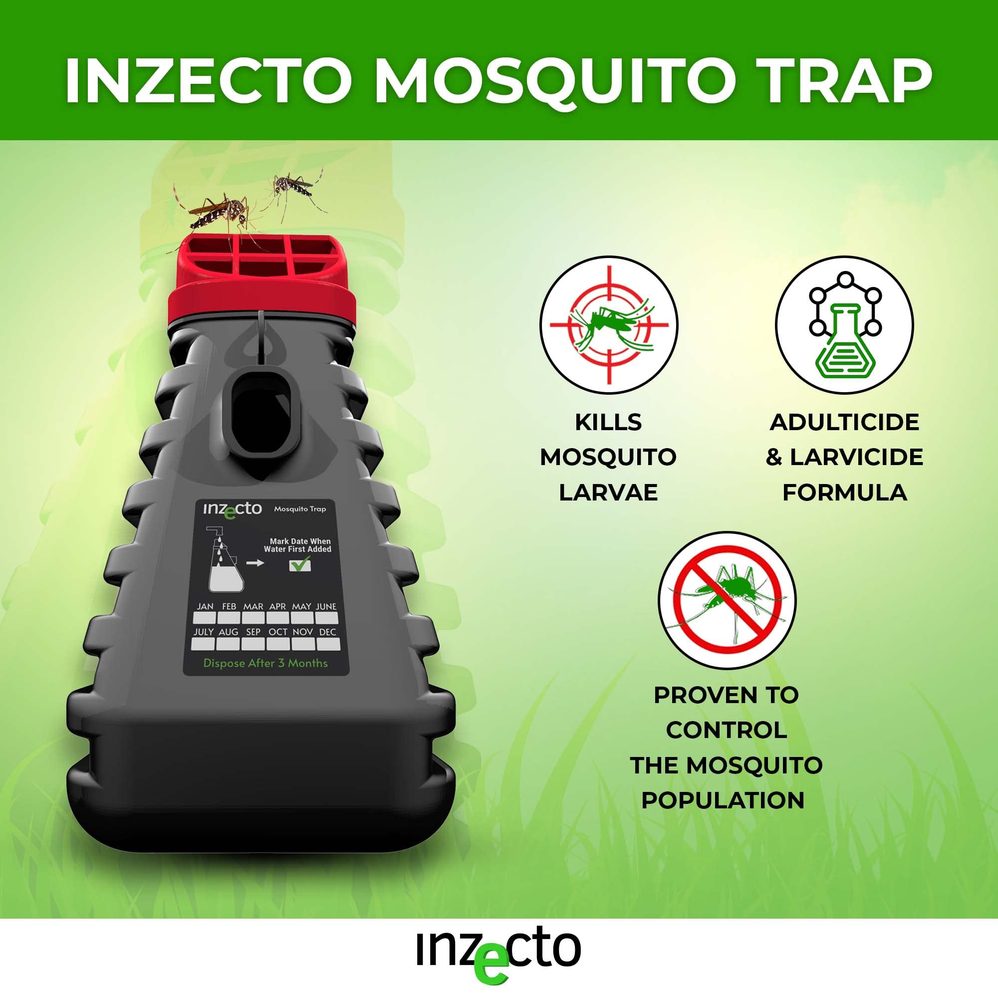 Buy INZECTO Mosquito Control Trap — Device to Effectively Kill