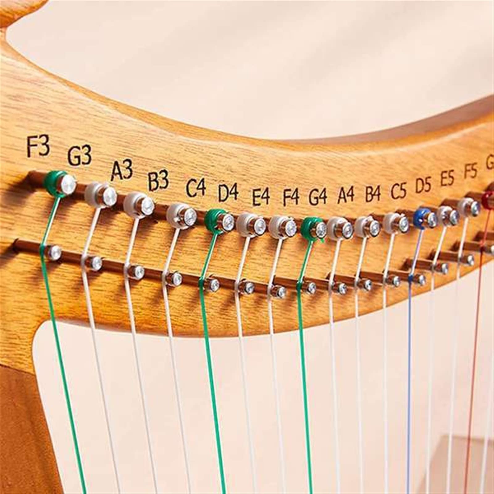 Arpa Arpa A Lira A 19 Corde Color Legno per Principianti Amanti della Musica per Studenti Adulti