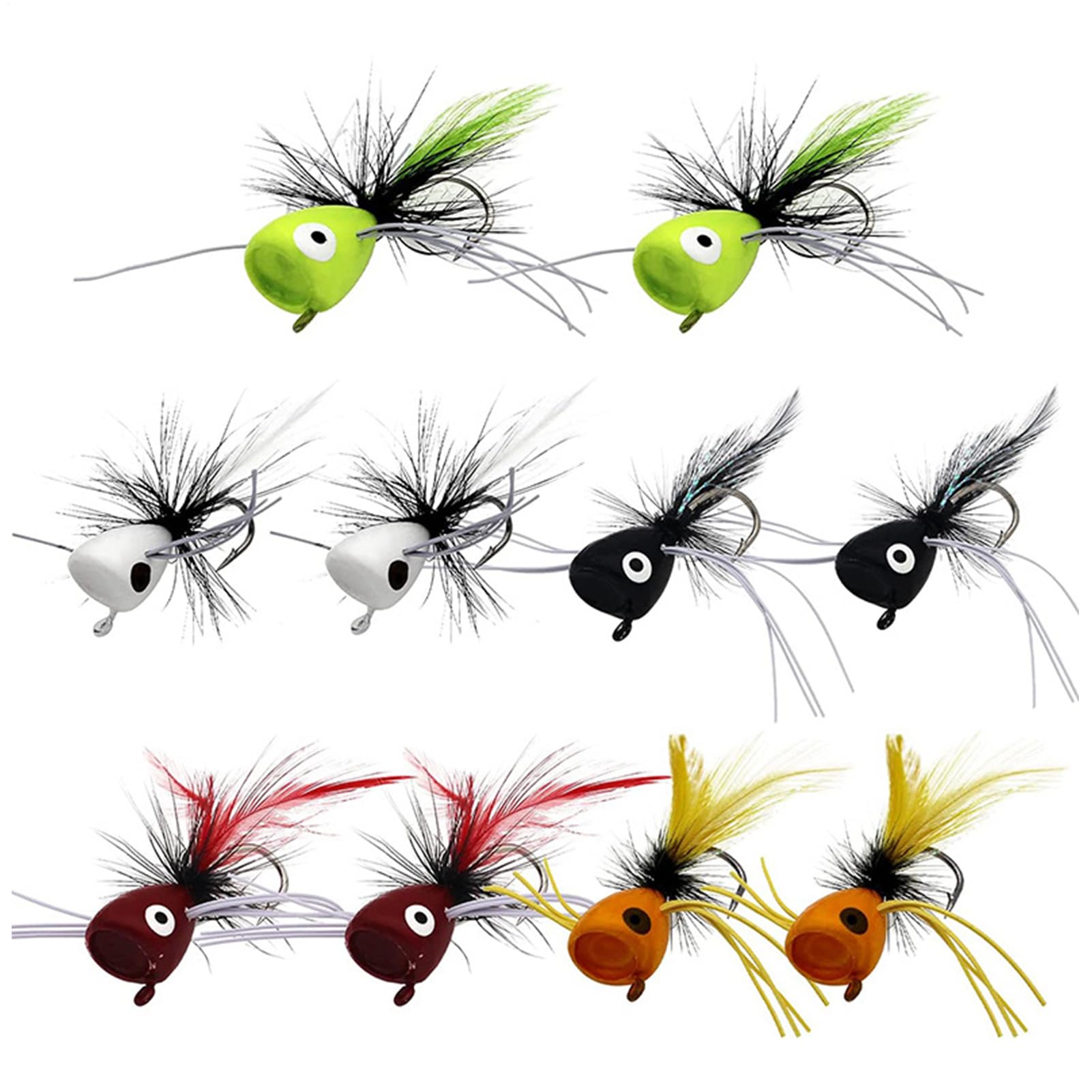 Poppers for Fly Fishing – Surtido Kit of Coloured Poppers | Accesorios de acuática
