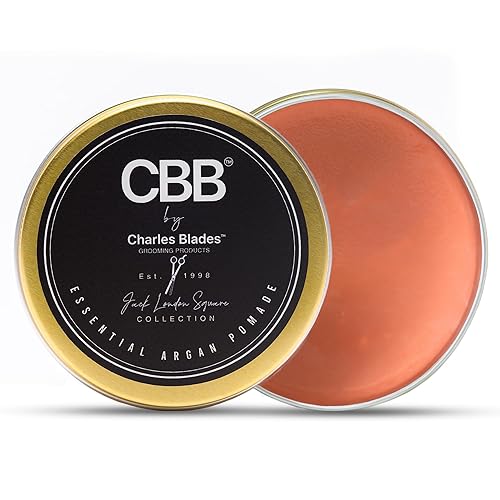 CBB By Charles Blades Pomada de argán esencial Mantenga el nivel 8 Pomada para dar forma y peinar para hombres y mujeres, agarre fuerte, soluble en