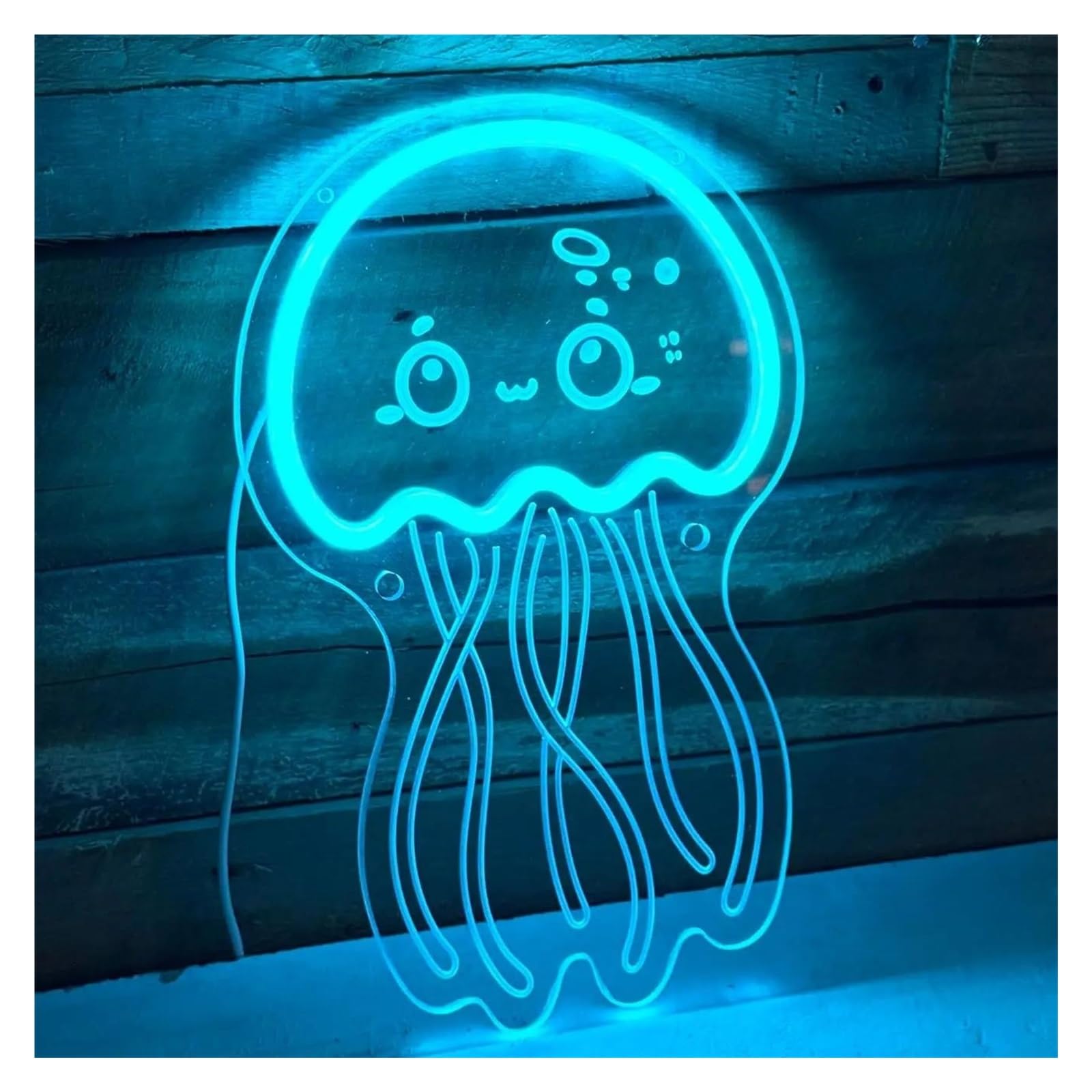 LEMST Sign Lamp Jellyfish Neon Sign Light Dimmable USB Powered for Bedroom Party Club Bar Room Easter Aesthetic Birthday Wall Art Decor 20.57cmx33.02cm