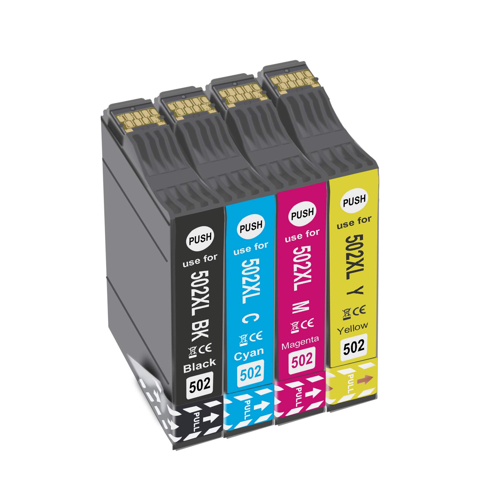 Teland 502XL Cartuchos de tinta de repuesto Epson 502XL compatibles con  Epson Expression Home XP-5100, Impresora XP-5105, Epson WorkForce  WF-2860DWF, WF-2865DWF (1BK/C/M/Y): Amazon.es: Electrónica